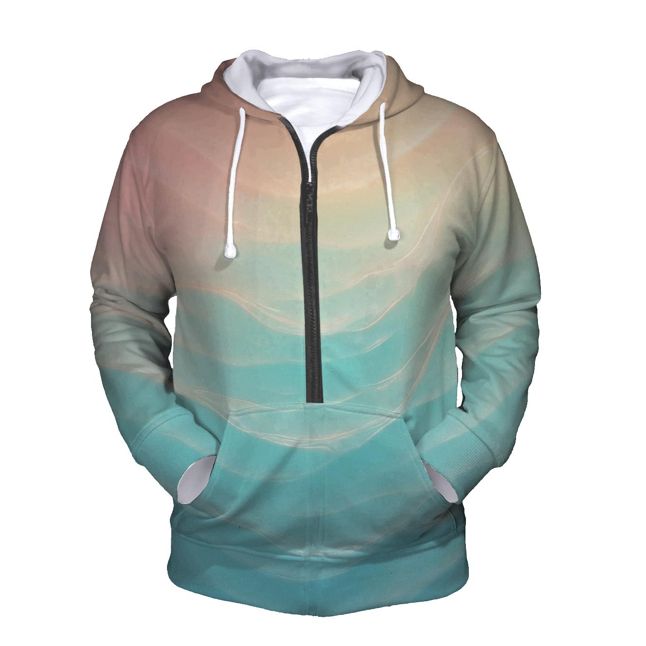 Aurora Tide Gradient Dream heavyweight hoodies