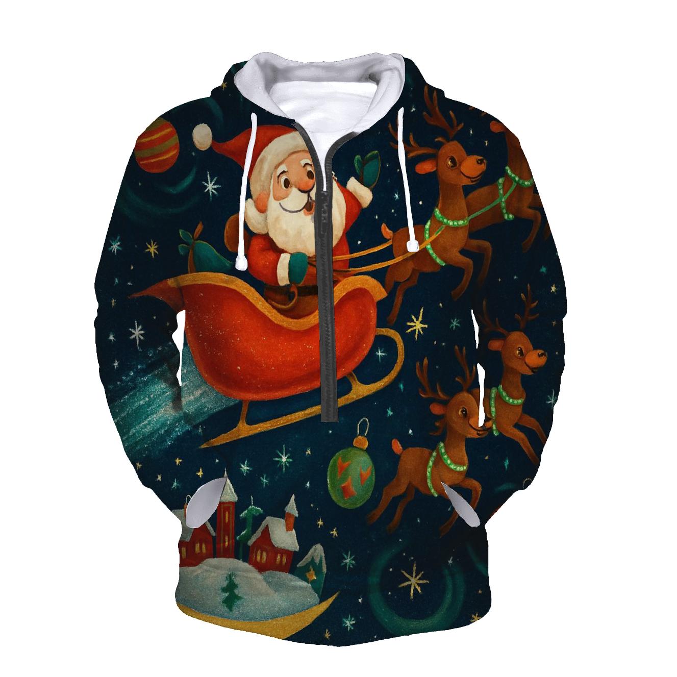 Santa Comet Sleigh Trail hoodie trends
