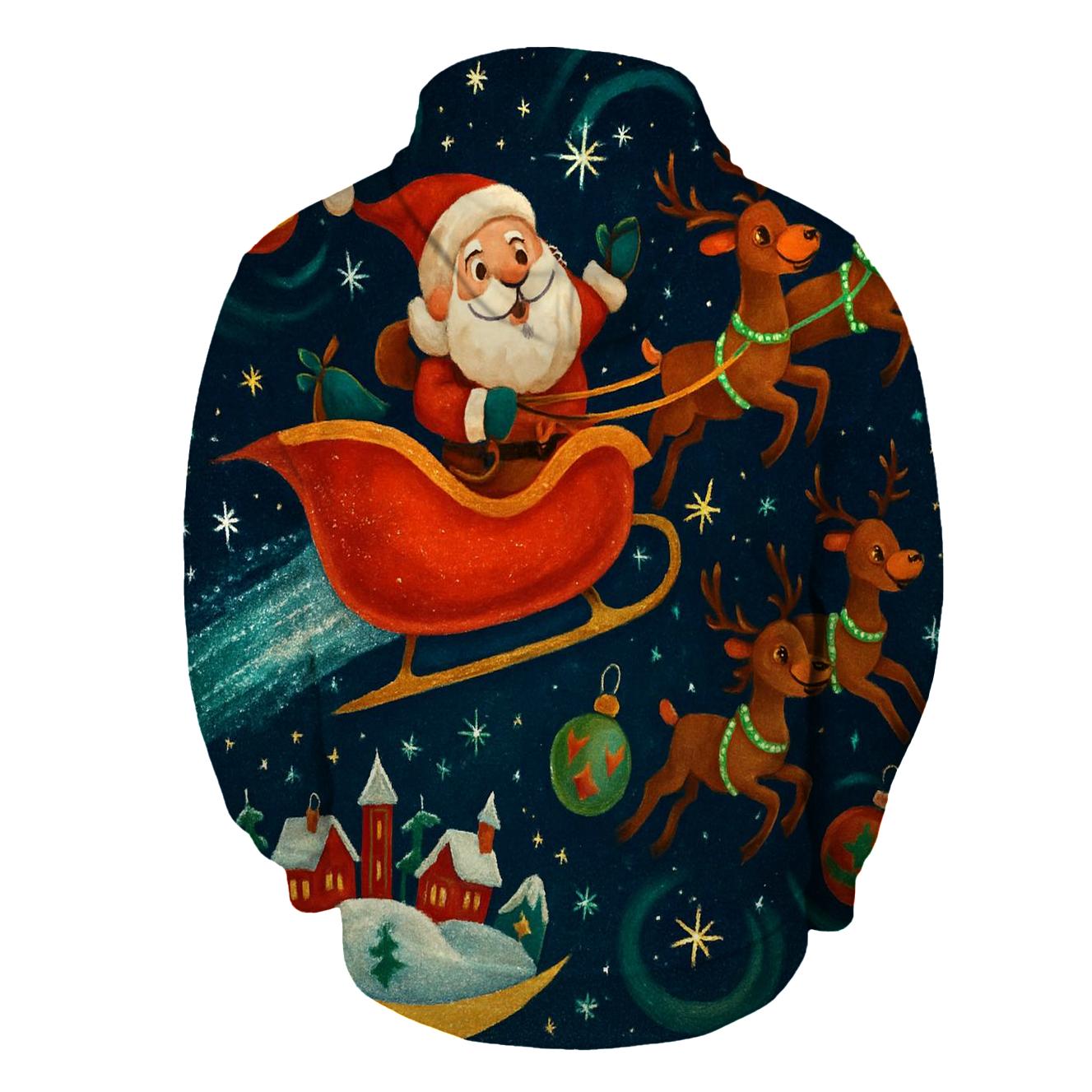 Santa Comet Sleigh Trail hoodie trends