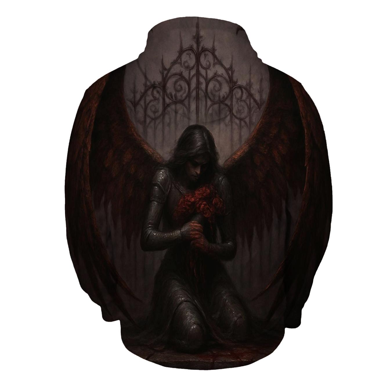 Blood Roses Of The Iron Angel zip-up hoodies