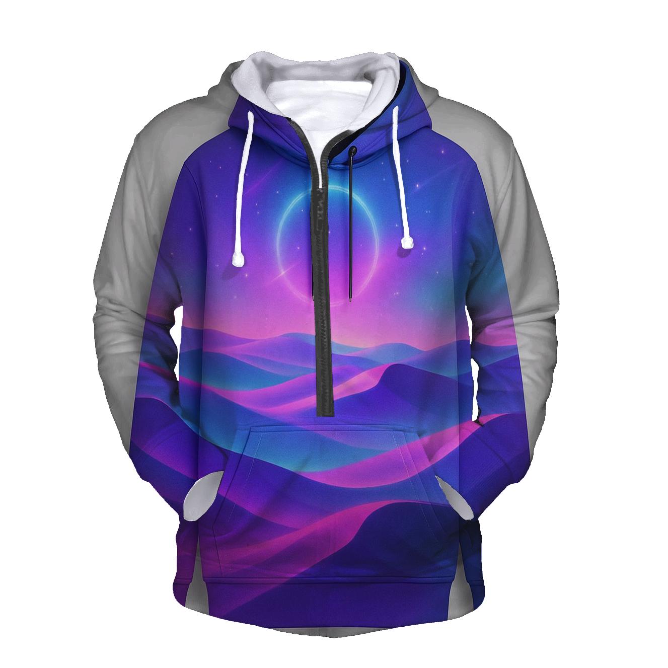 Neon Mirage Gradient Dunes hoodie trends
