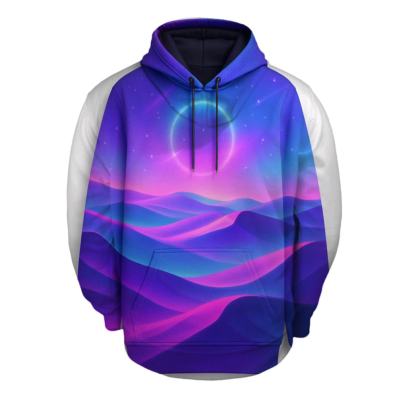 Neon Mirage Gradient Dunes hoodie trends