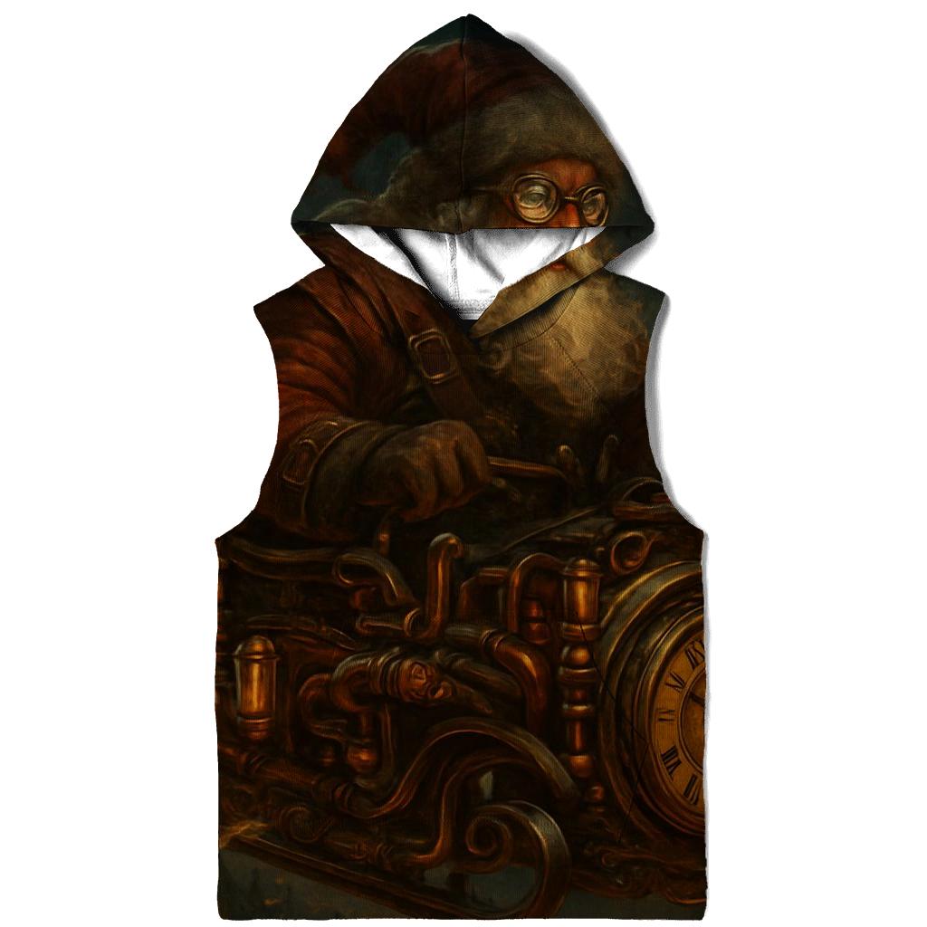 Steampunk Santa Clockwork Flight lightweight hoodies
