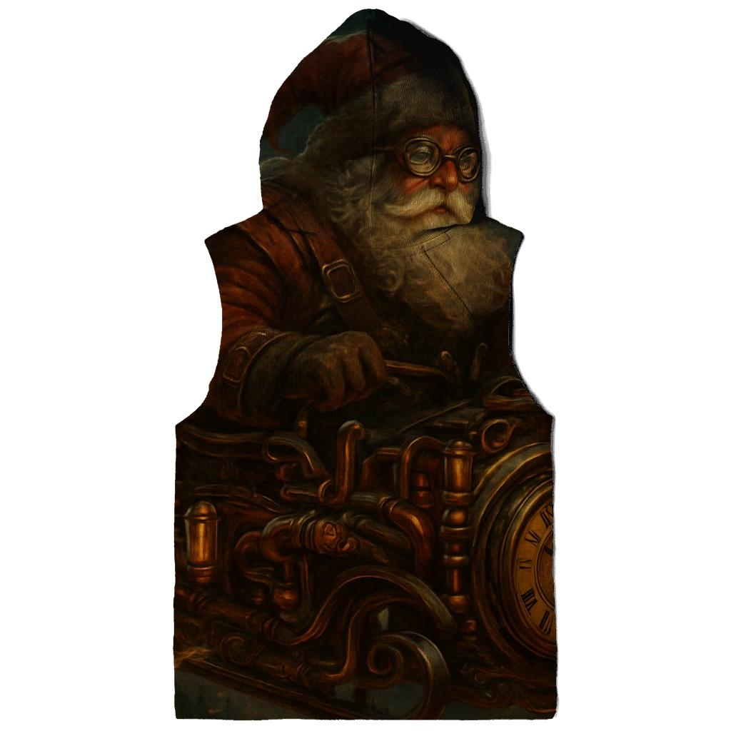 Steampunk Santa Clockwork Flight lightweight hoodies