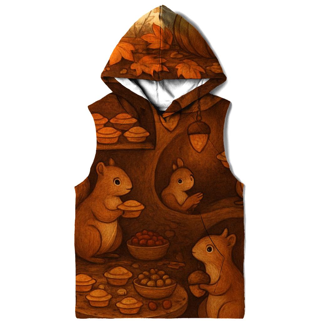 Squirrels Secret Pie Cellar embroidered hoodies