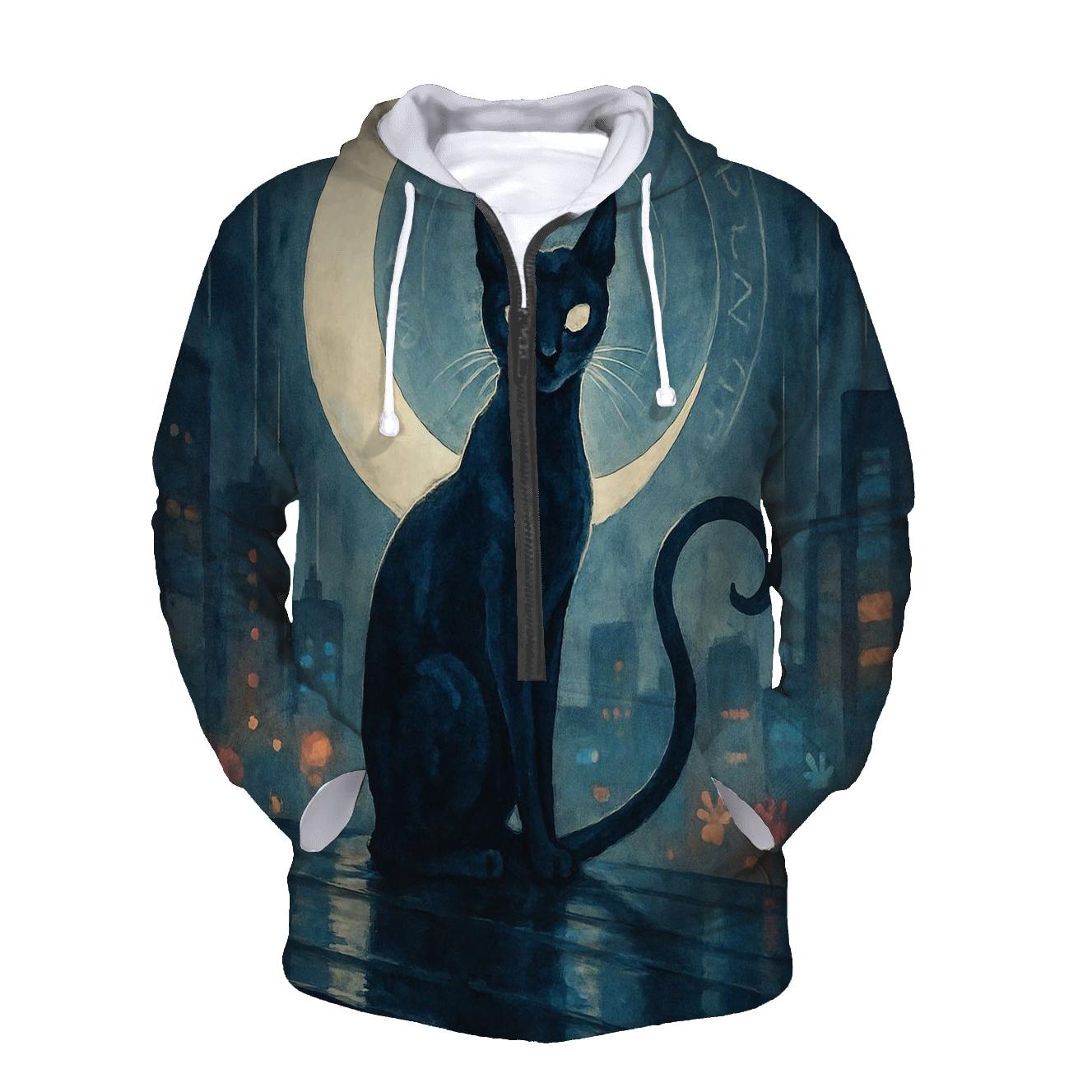 Moonlit Alley Oracle Cat hoodie trends