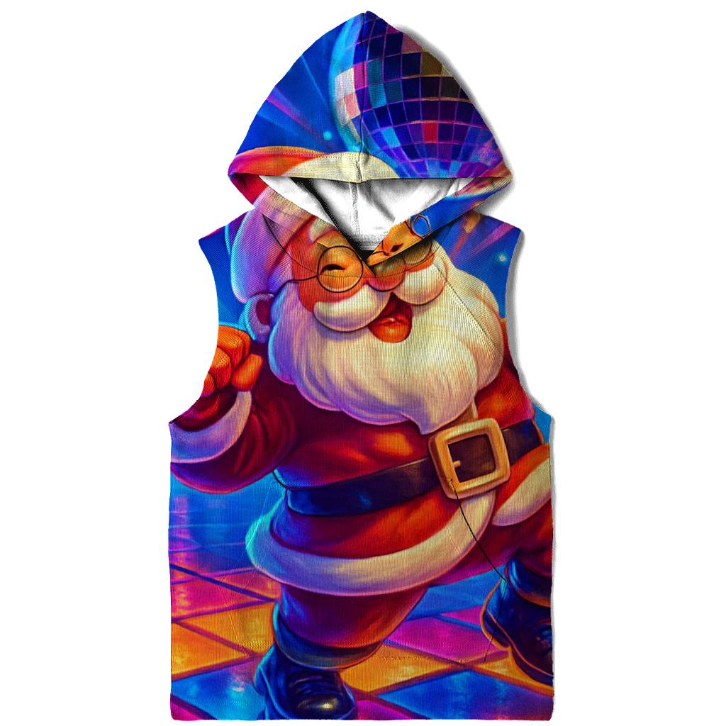 Disco Inferno Santa Dance Floor premium hoodies