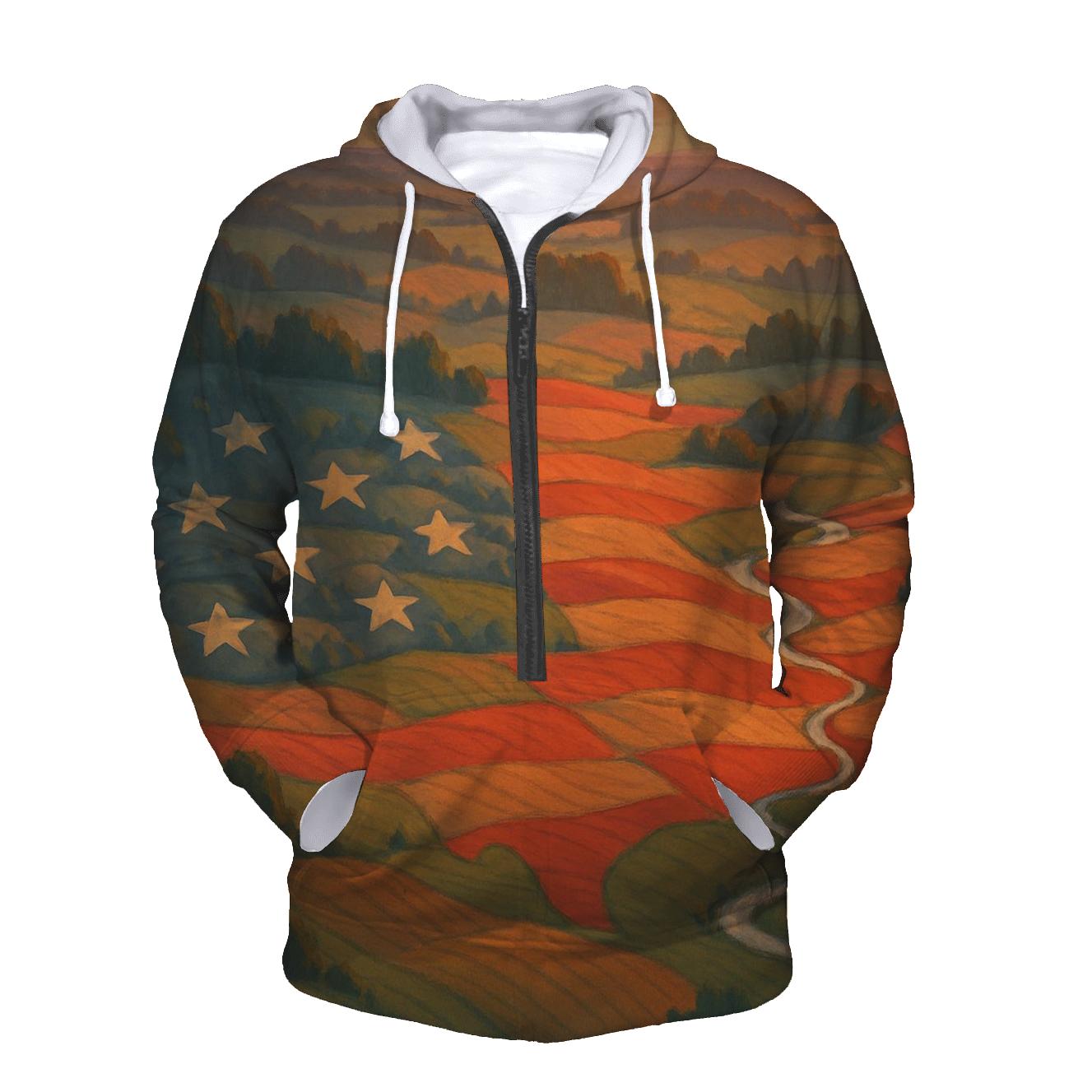 Camouflage Heartland Banner lightweight hoodies