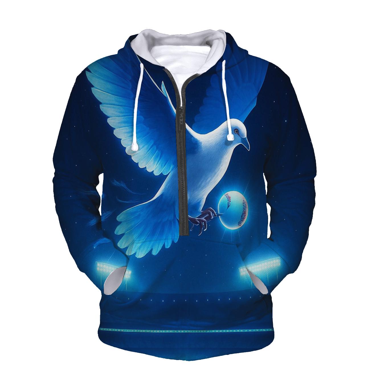 Dove Over Diamond Horizon zip-up hoodies