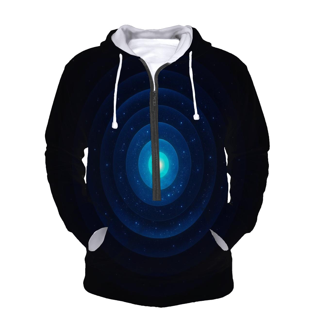 Cosmic Ripple Gradient Rings hoodies fashion