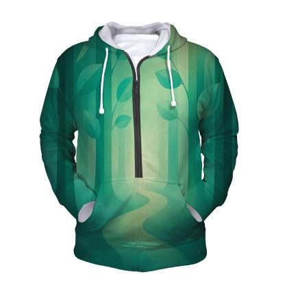 Prismatic Forest Gradient Trails hoodie styles