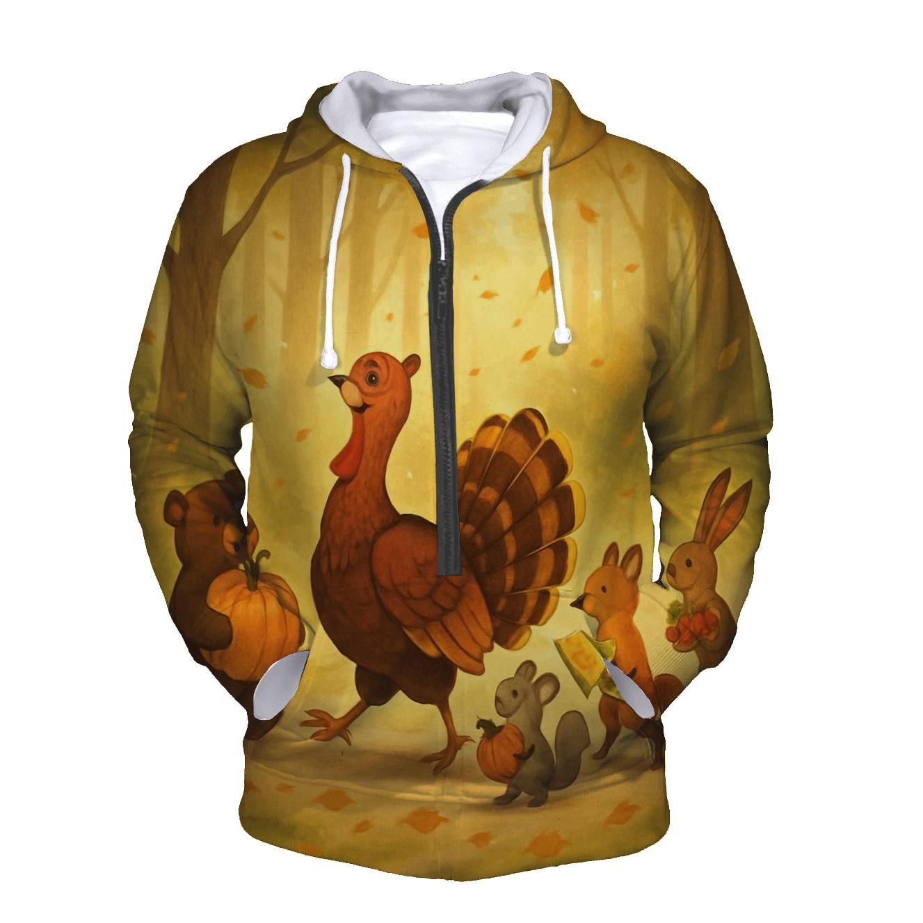 Turkey Trot Forest Parade designer hoodies