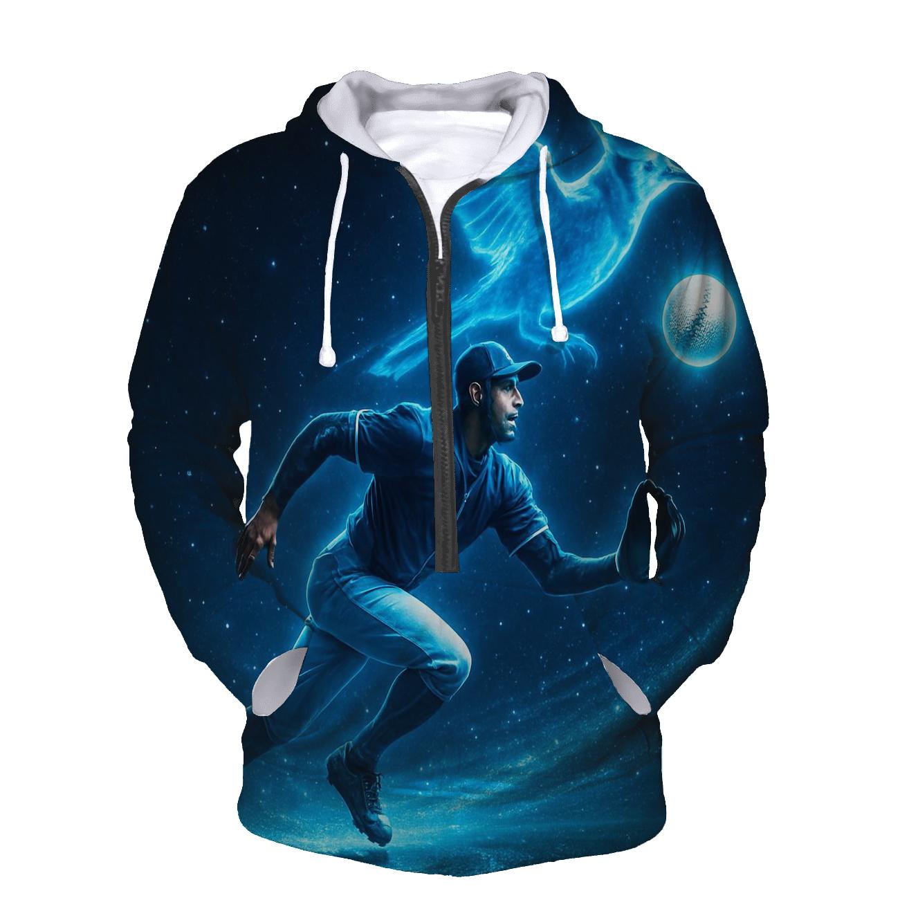 Cosmic Outfield Chase Blue Jays Edition graphic hoodies