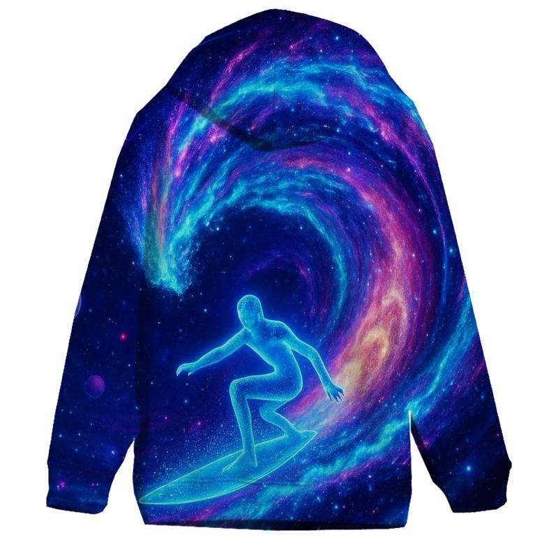 Celestial Wave Rider graphic hoodies