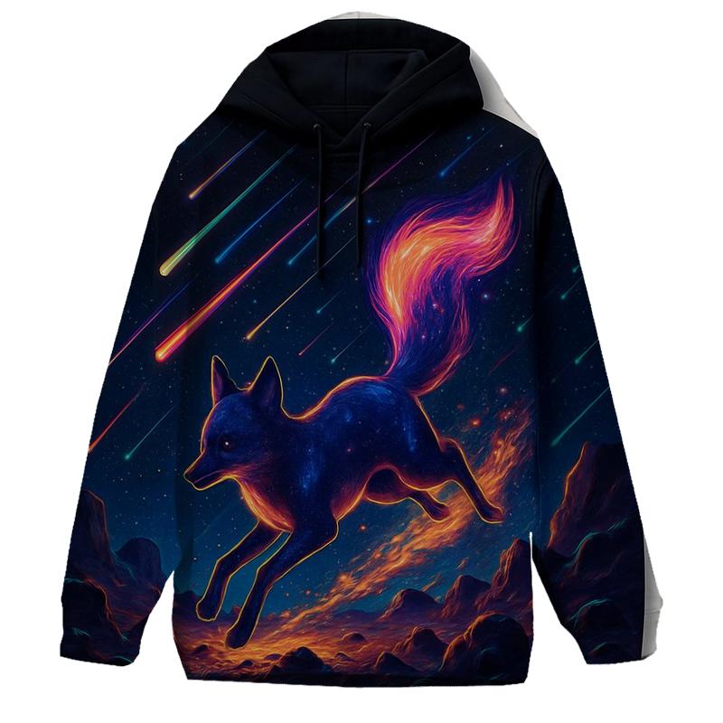 Neon Meteor Fox Chase premium hoodies