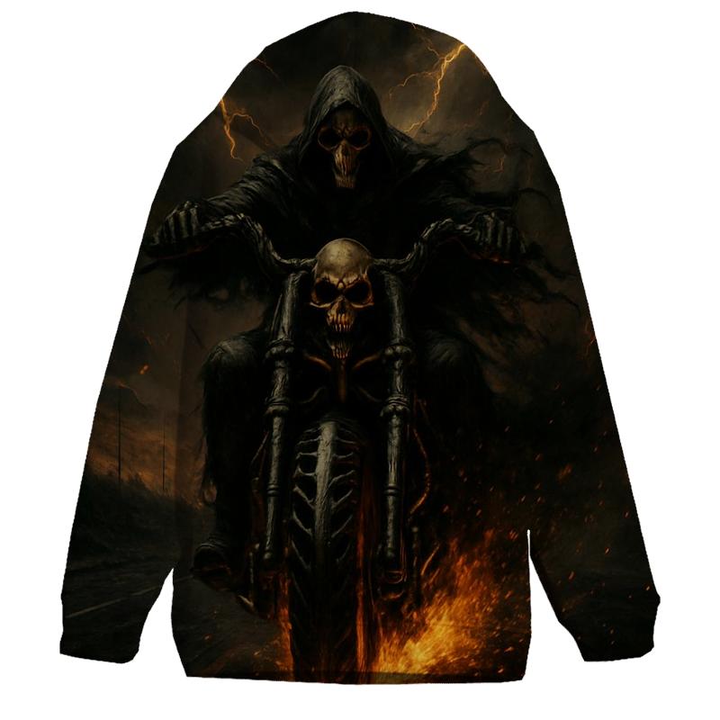 Harbinger On The Ashen Highway embroidered hoodies