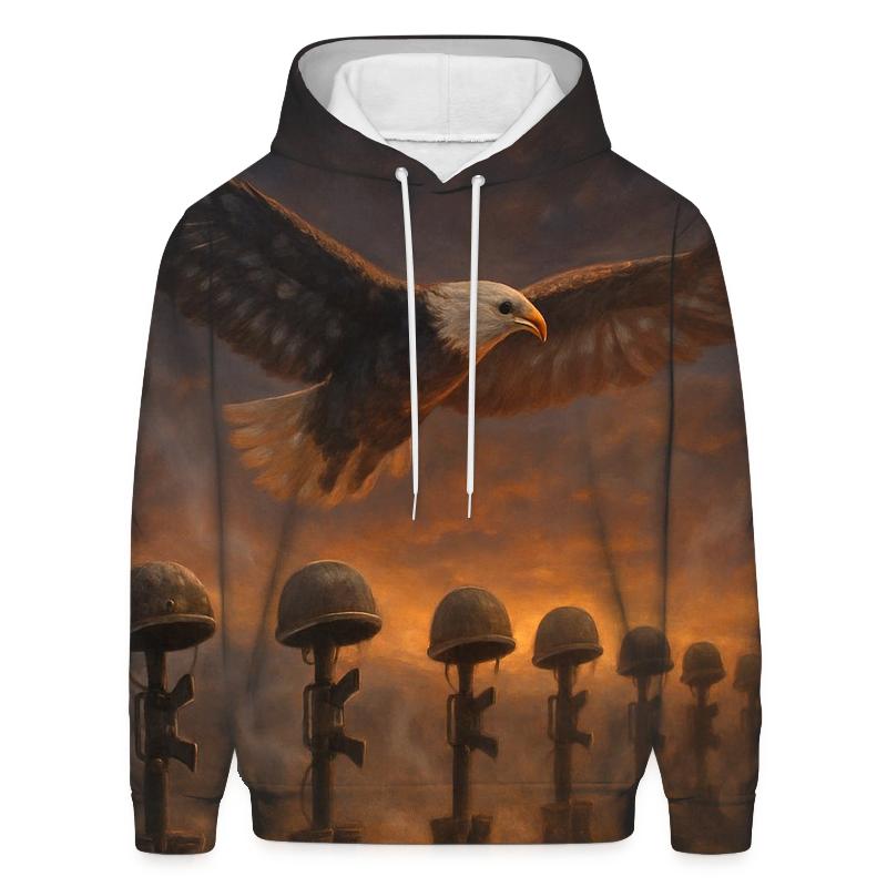Eagle Over The Fallen Horizon printed hoodies
