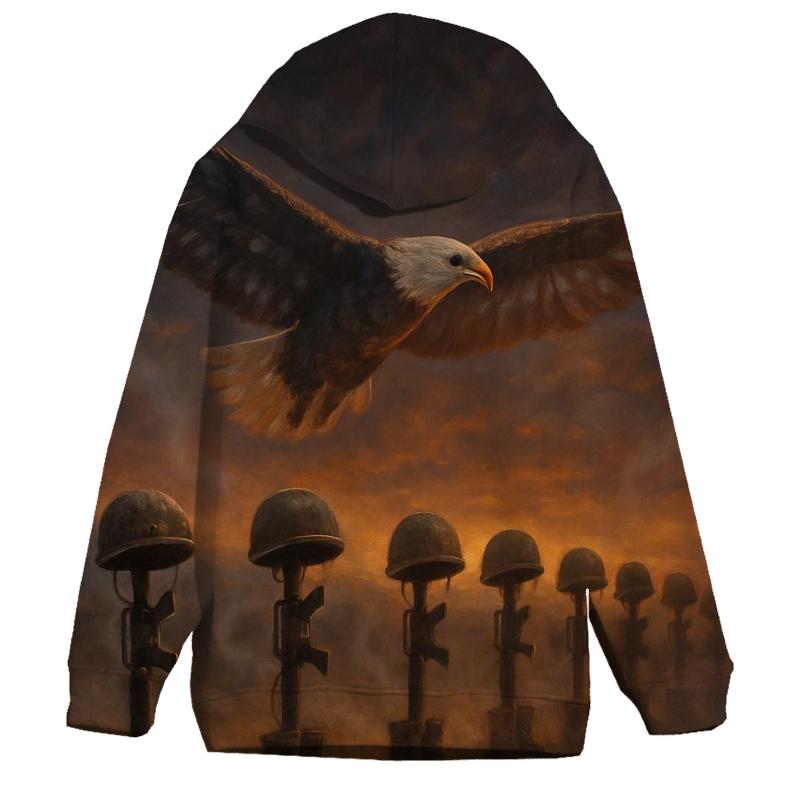 Eagle Over The Fallen Horizon printed hoodies