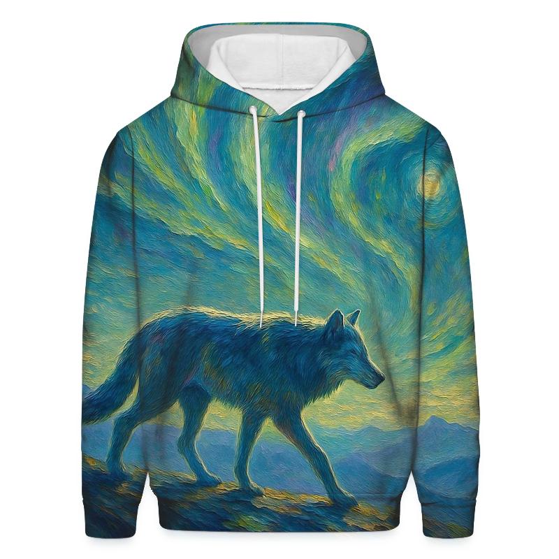 Aurora Trail Lone Wanderer zip-up hoodies