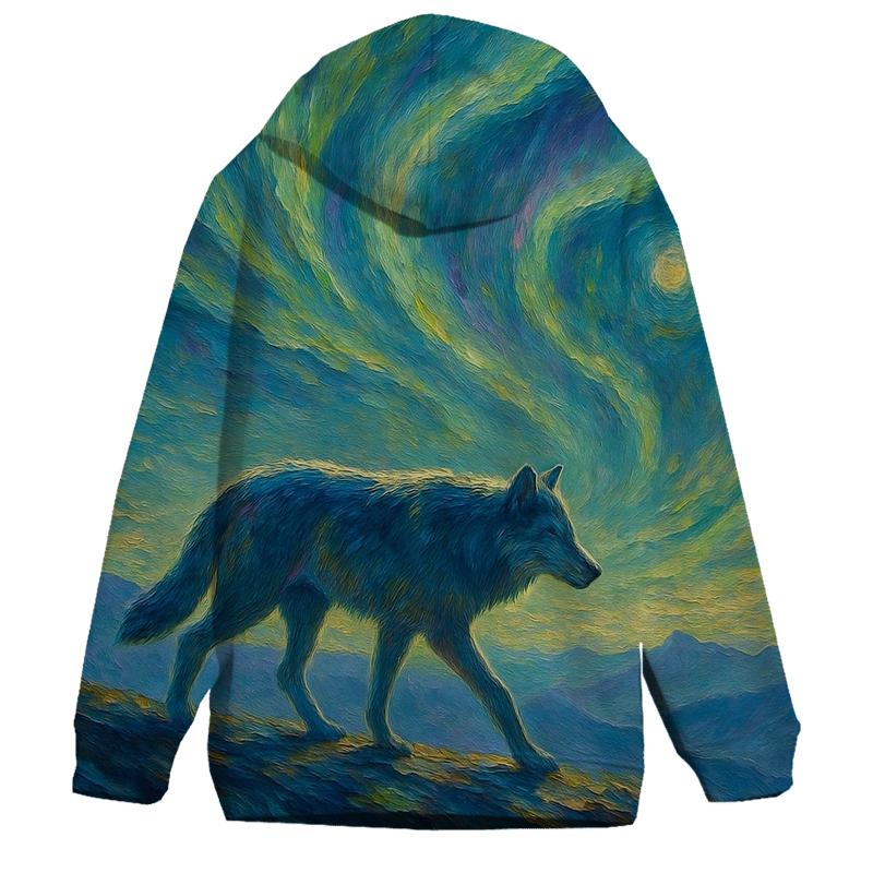 Aurora Trail Lone Wanderer zip-up hoodies