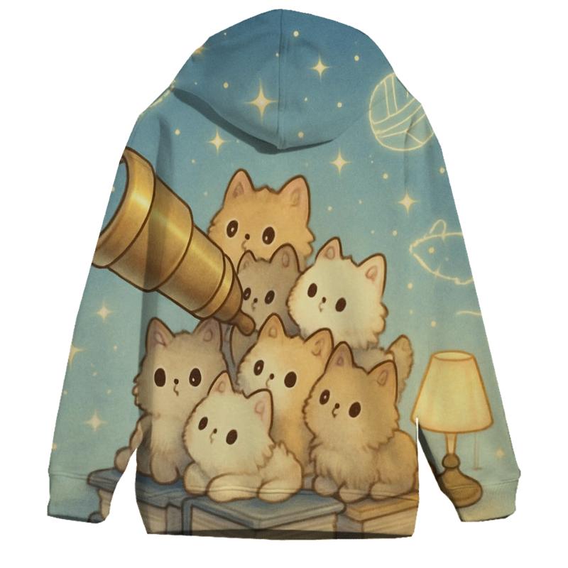 Stargazer Kitten Observatory hoodie designs