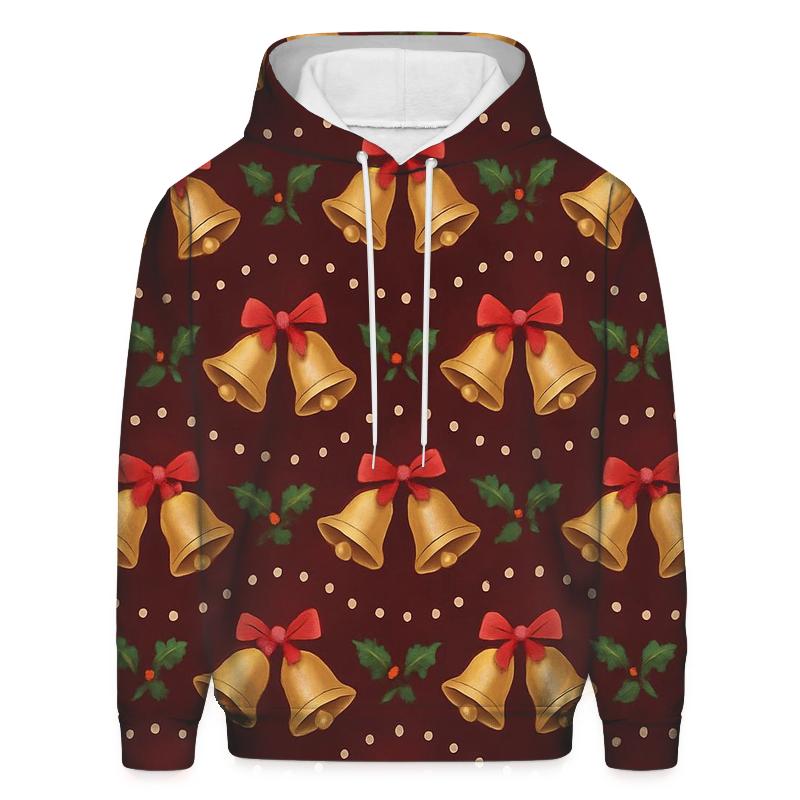 Golden Bell Wave On Burgundy Night hoodie trends