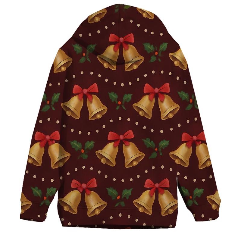 Golden Bell Wave On Burgundy Night hoodie trends