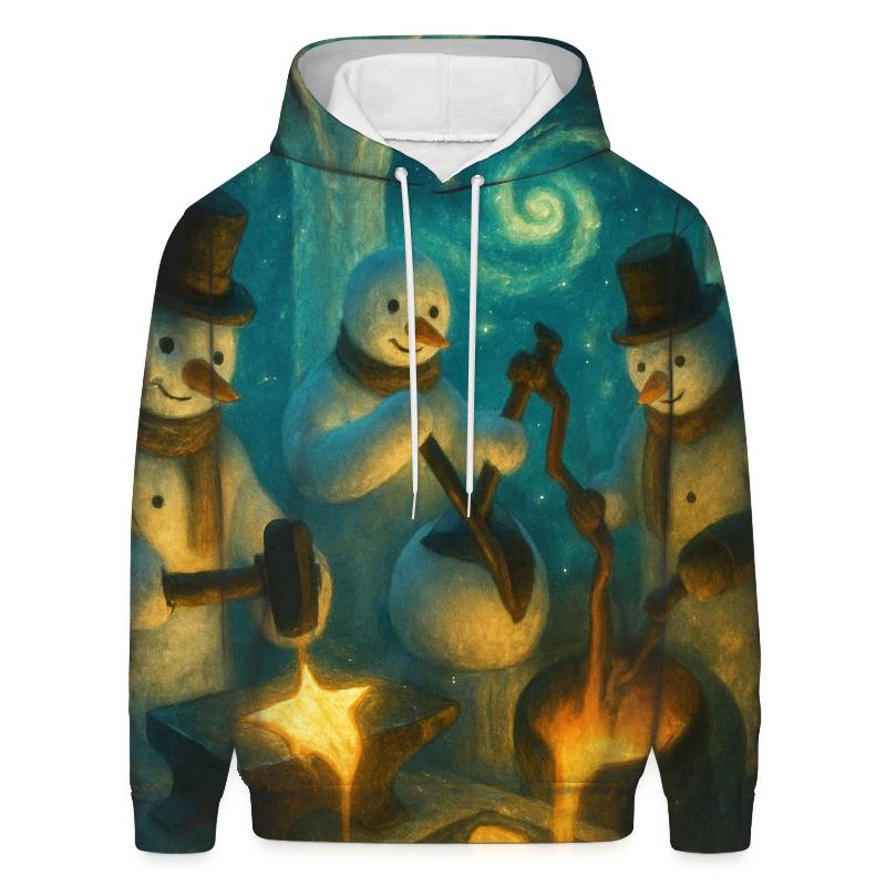 Snowman Star Forge Workshop pullover hoodies