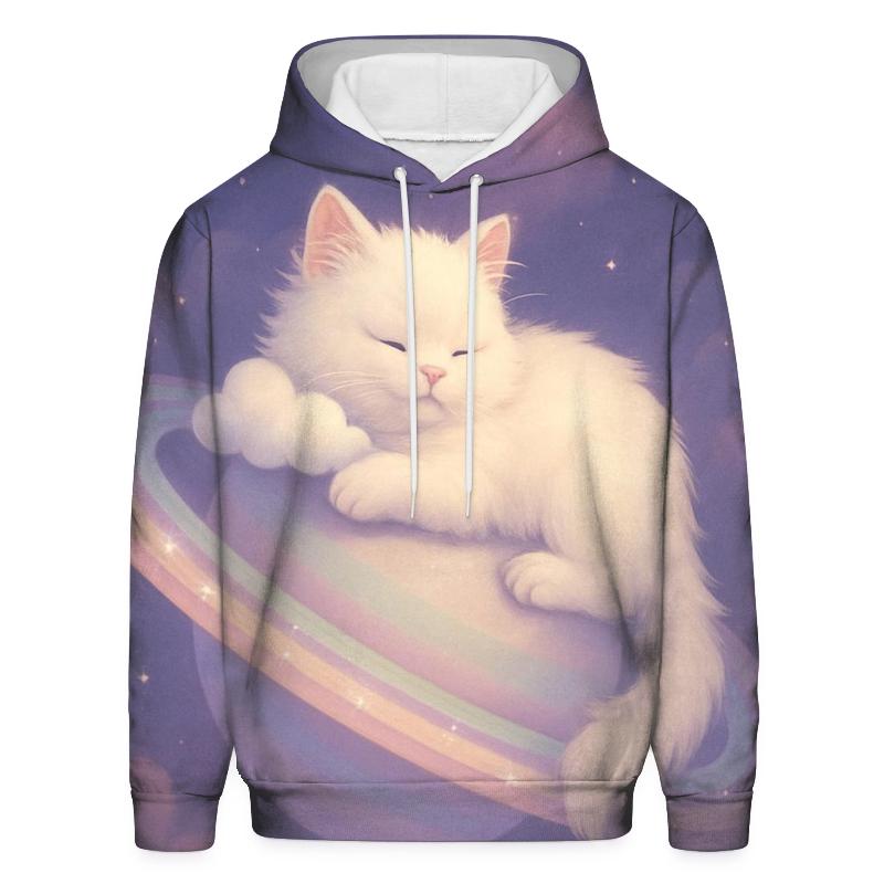 Ringed Planet Cloud Cat hoodie styles