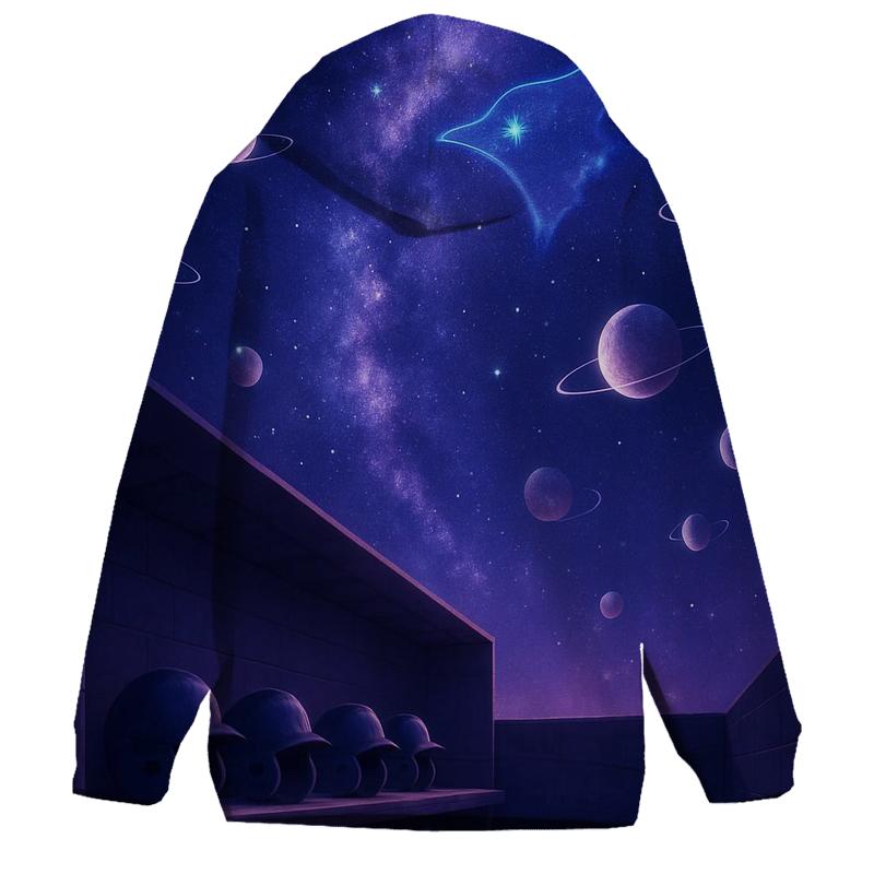Galactic Dugout Dreams With Blue Jays Energy pullover hoodies
