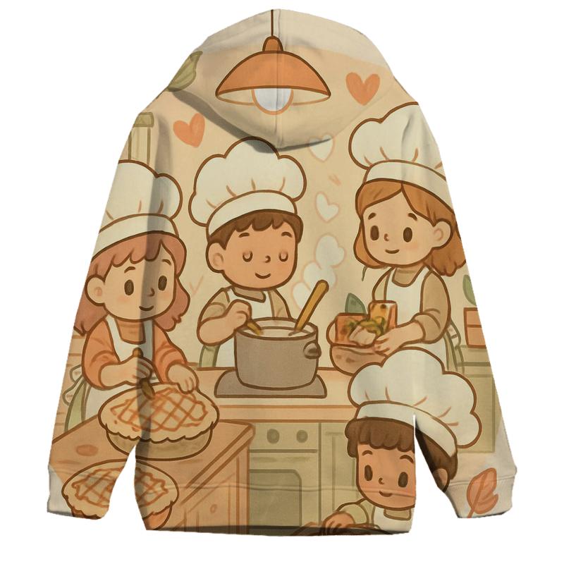 Little Chefs Thanksgiving Kitchen hoodie styles
