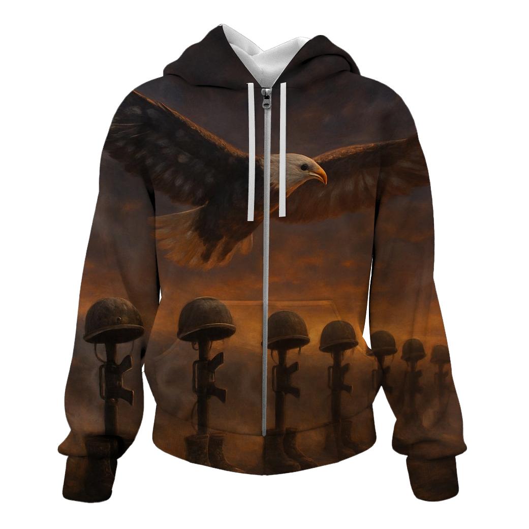 Eagle Over The Fallen Horizon custom hoodies
