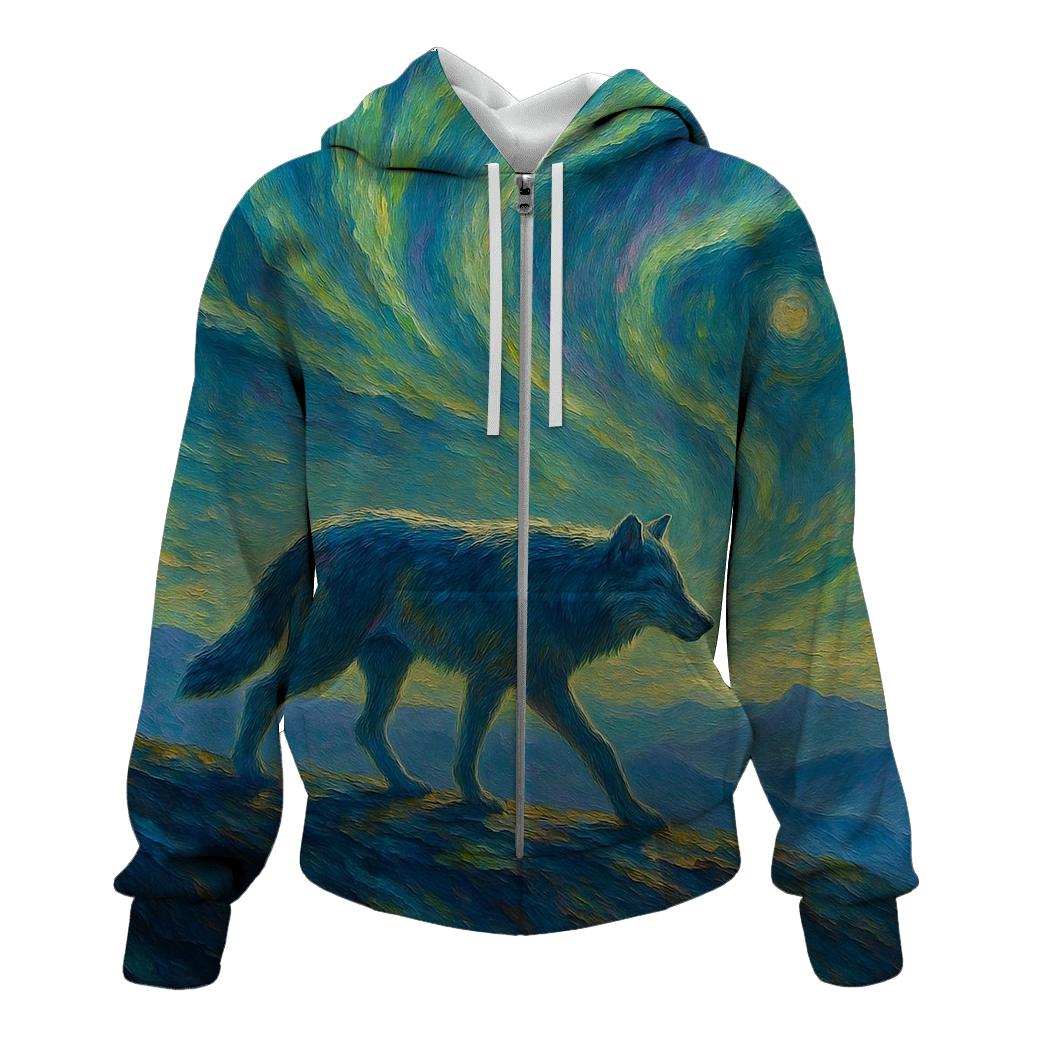 Aurora Trail Lone Wanderer pullover hoodies