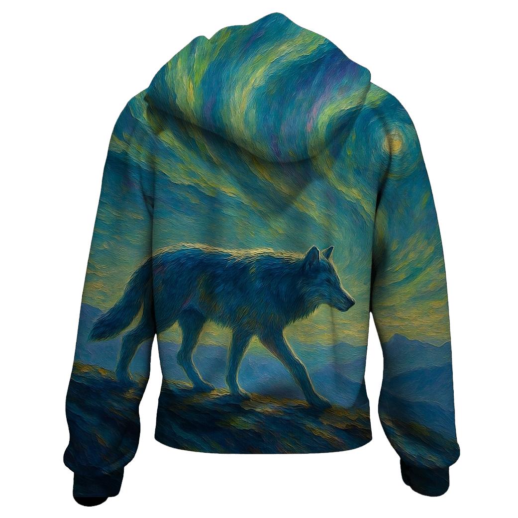 Aurora Trail Lone Wanderer pullover hoodies