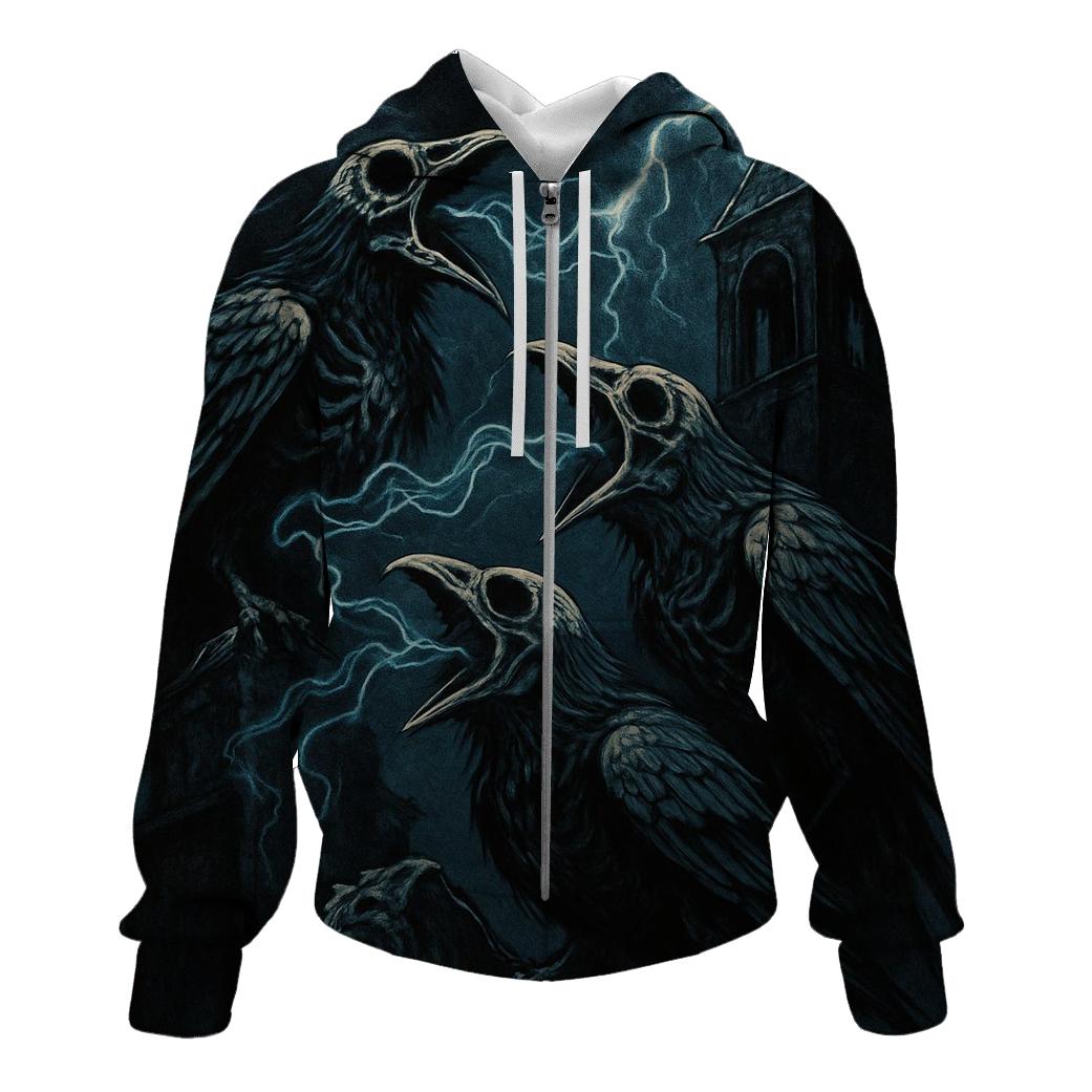 Rebel Choir Of The Bone Ravens zip-up hoodies