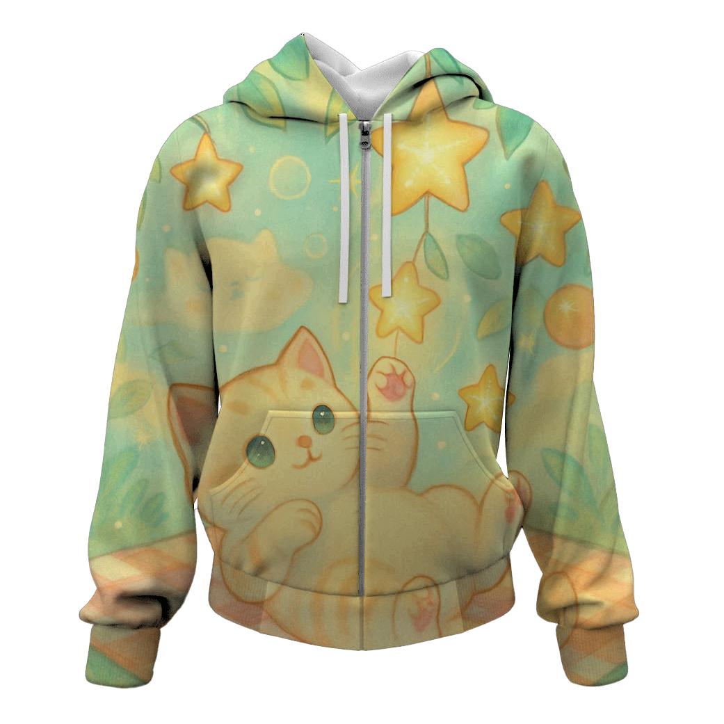 Star Orchard Picnic Cat heavyweight hoodies