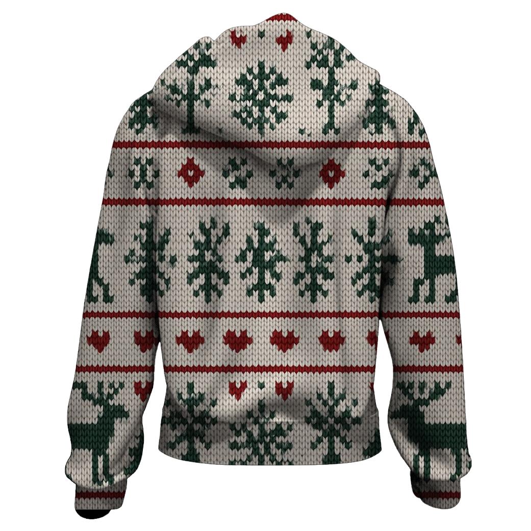 Christmas Sweater Fair Isle Stripe pullover hoodies