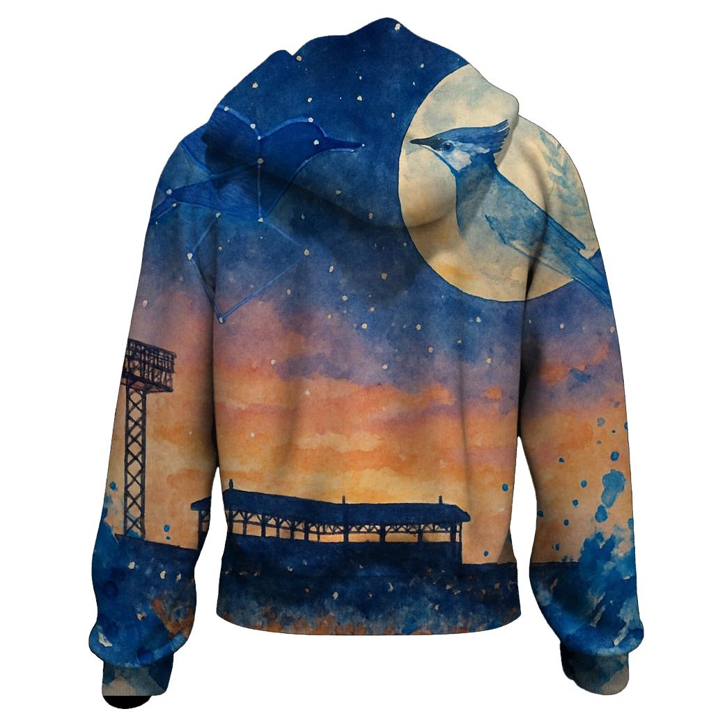 Diamond Horizons With Blue Jays Constellation designer hoodies