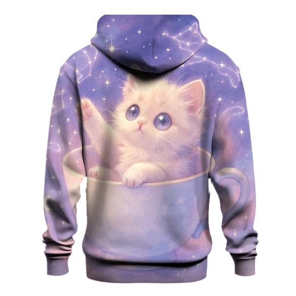 Celestial Teacup Kitten lightweight hoodies