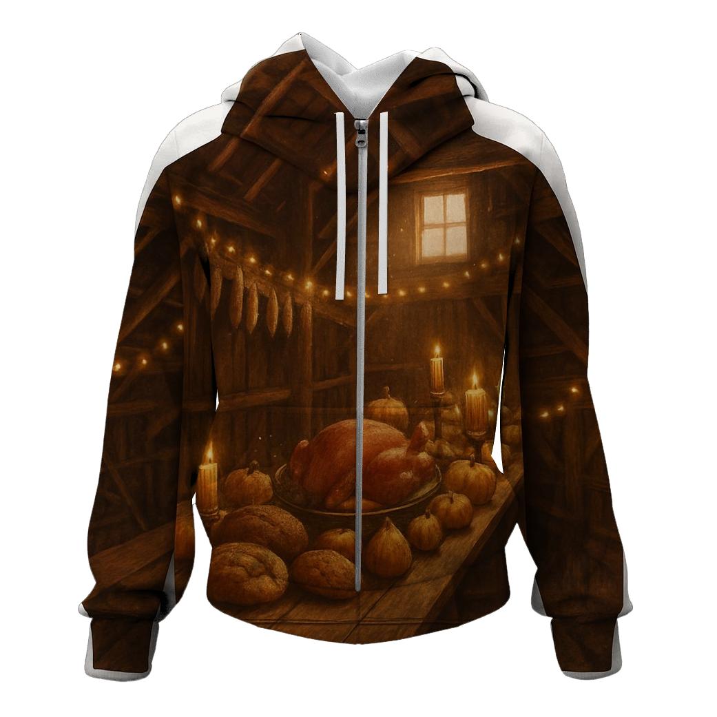 Rustic Barn Loft Feast heavyweight hoodies