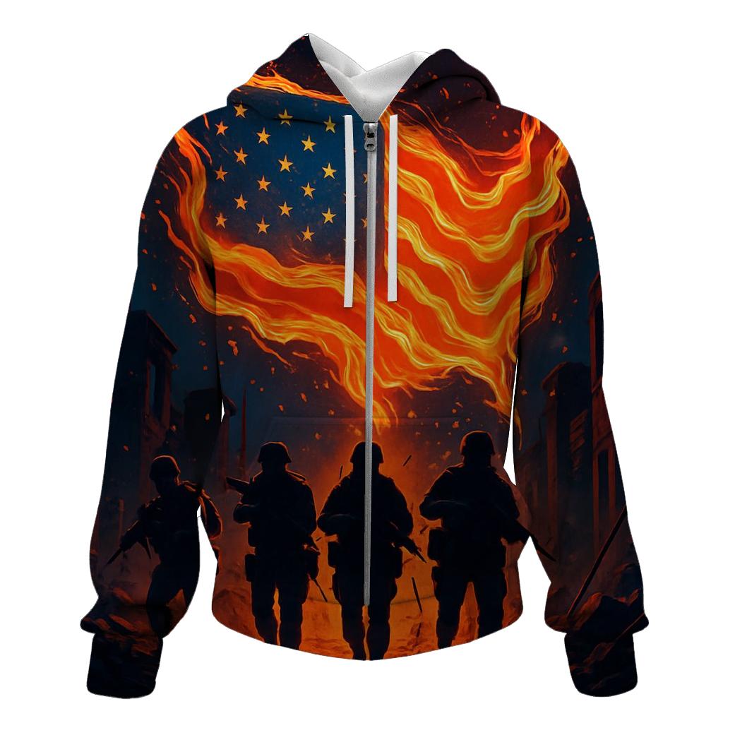 Hearts Of Firefight And Freedom custom hoodies