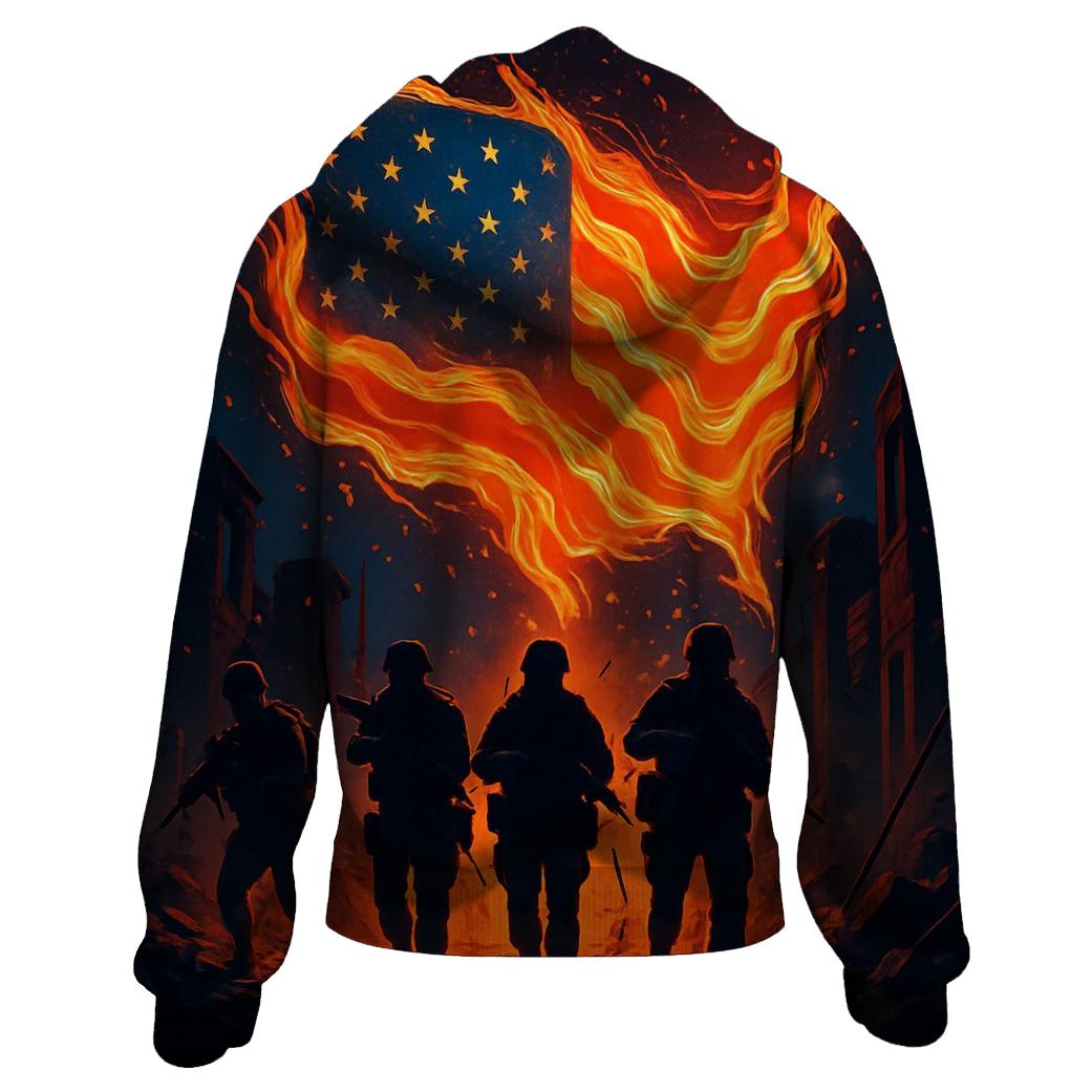 Hearts Of Firefight And Freedom custom hoodies