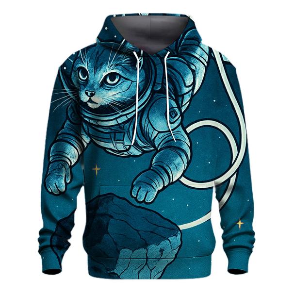Gravity Drift Astronaut Cat heavyweight hoodies