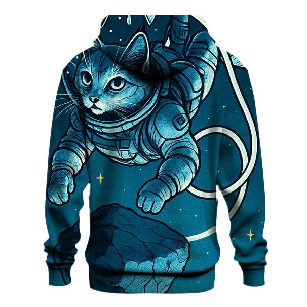 Gravity Drift Astronaut Cat heavyweight hoodies