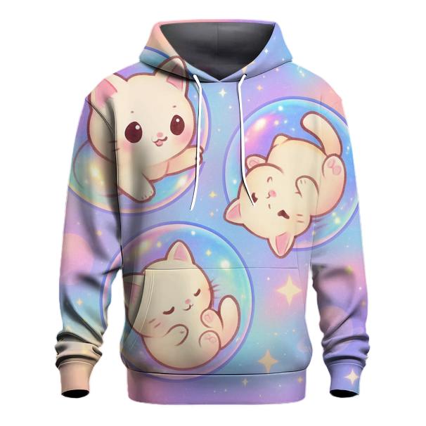 Starlight Bubble Kittens lightweight hoodies