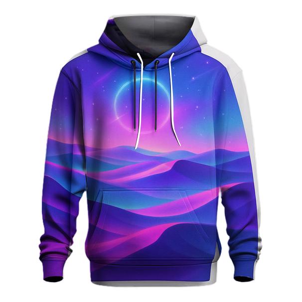 Neon Mirage Gradient Dunes designer hoodies
