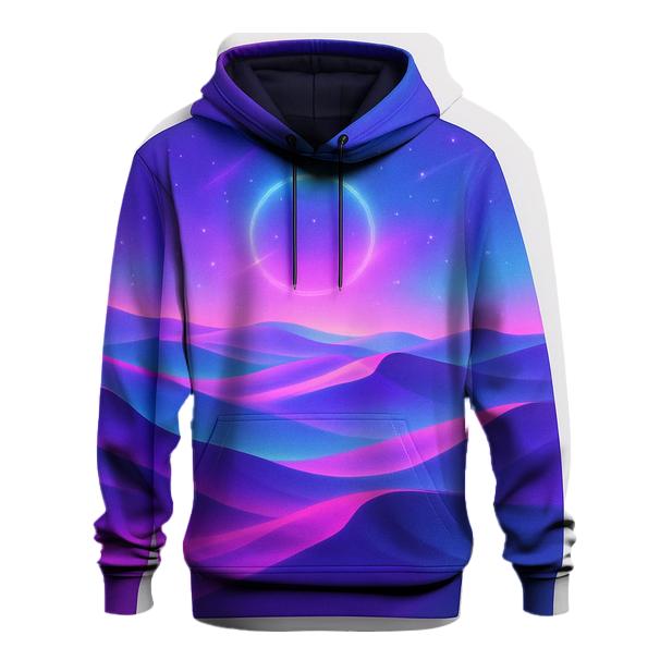 Neon Mirage Gradient Dunes designer hoodies