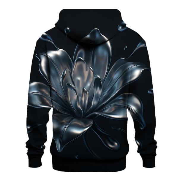 Liquid Chrome Gradient Bloom hoodie trends