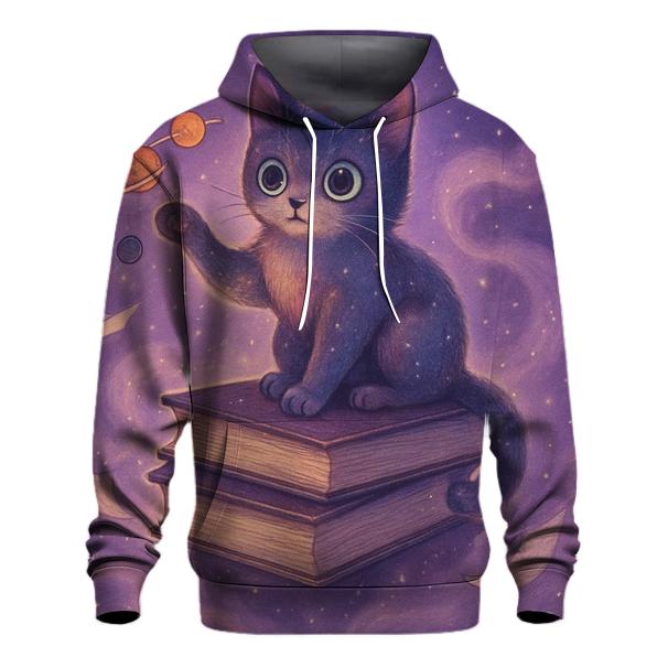 Nebula Library Cat hoodies fashion