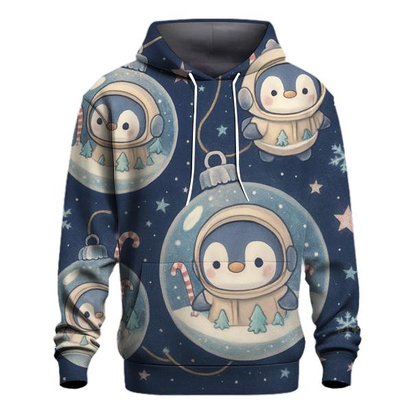 Penguin Astronaut Ornament Cluster lightweight hoodies